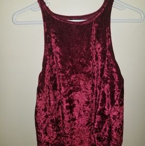 Soft flirty barely worn satin crop top